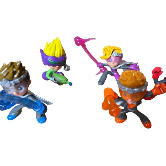 Ninja Kidz Lot Of Figures 12 Pieces Mummy Disc Girl Boy - Picture 8 of 9